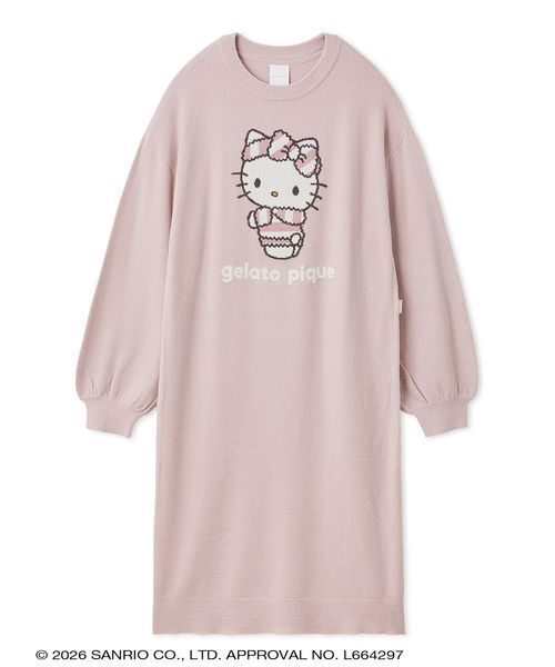 sanrio house（サンリオハウス）の「【gelato pique】【LADIES】スムーズィ―ミニワンピース（ルームウェア/パジャマ・レディース・オフホワイト/ライトブルー/ネイビー/ピンク・F）」の4枚目の写真