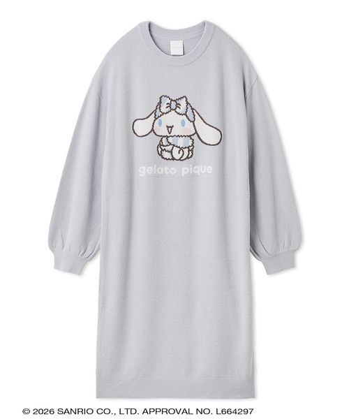 sanrio house（サンリオハウス）の「【gelato pique】【LADIES】スムーズィ―ミニワンピース（ルームウェア/パジャマ・レディース・オフホワイト/ライトブルー/ネイビー/ピンク・F）」の5枚目の写真