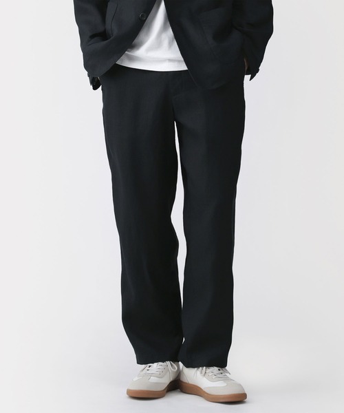 無印良品(ムジルシリョウヒン)の「紳士 リネン洗いざらしテーパードパンツ(その他パンツ・メンズ・キナリ/ネイビー/ブラック・S/M/L/XL)」の1枚目の写真