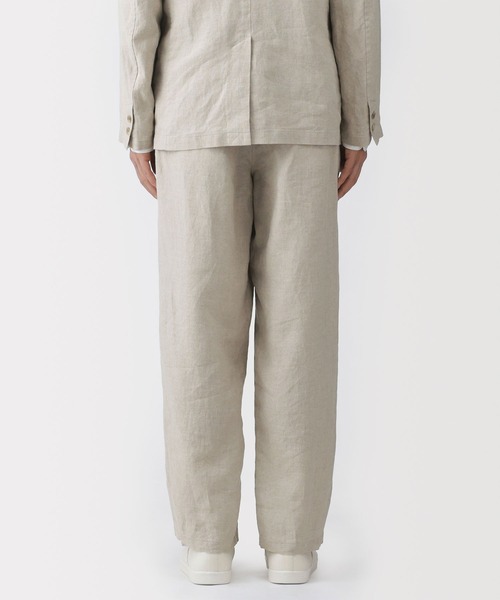 無印良品(ムジルシリョウヒン)の「紳士 リネン洗いざらしテーパードパンツ(その他パンツ・メンズ・キナリ/ネイビー/ブラック・S/M/L/XL)」の11枚目の写真