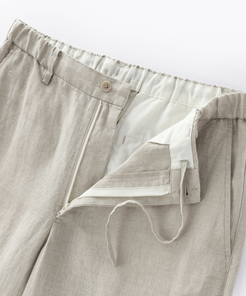 無印良品(ムジルシリョウヒン)の「紳士 リネン洗いざらしテーパードパンツ(その他パンツ・メンズ・キナリ/ネイビー/ブラック・S/M/L/XL)」の14枚目の写真