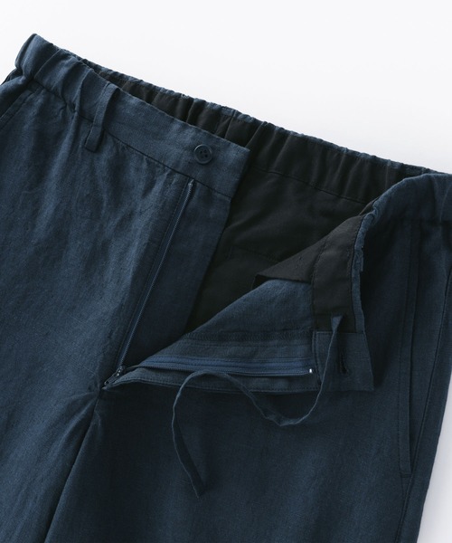 無印良品(ムジルシリョウヒン)の「紳士 リネン洗いざらしテーパードパンツ(その他パンツ・メンズ・キナリ/ネイビー/ブラック・S/M/L/XL)」の6枚目の写真