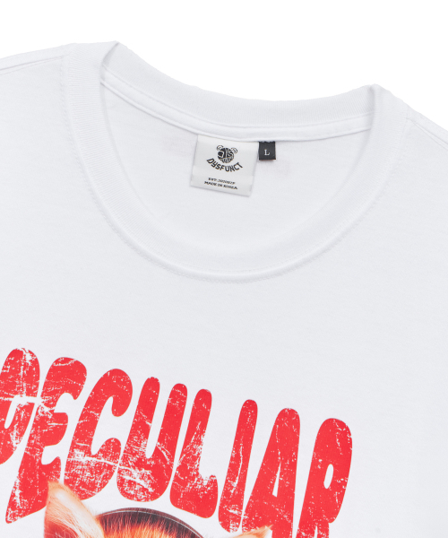DYSFUNCT(ディスファンクト)の「PECULIAR KITTY T-SHIRT(WHITE)(Tシャツ/カットソー・メンズ・その他・MEDIUM/SMALL/LARGE)」の6枚目の写真