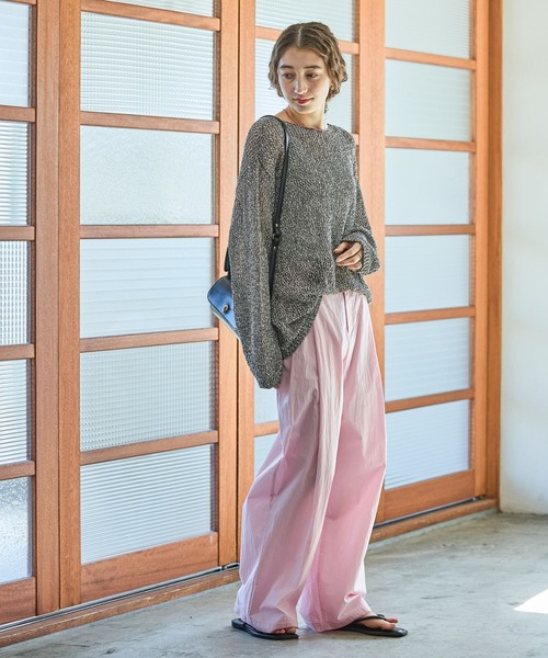 GEORGE'S（ジョージズ）の「コットンナイロンパンツ（その他パンツ・レディース・ピンク/ブラック/ブルー・MEDIUM/SMALL）」の3枚目の写真