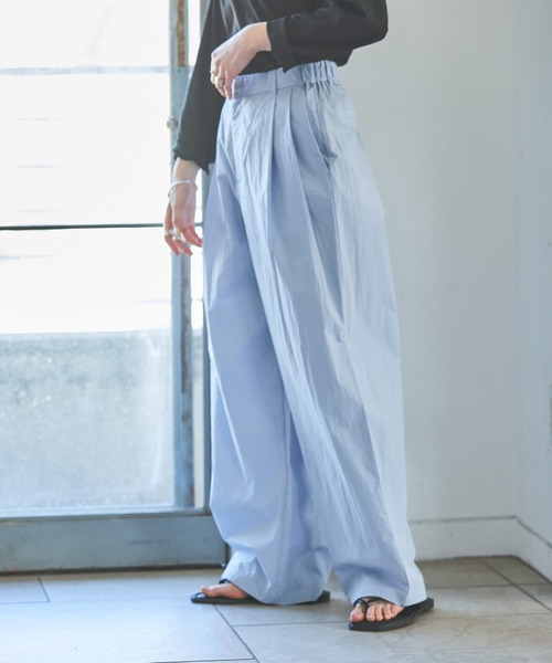 GEORGE'S（ジョージズ）の「コットンナイロンパンツ（その他パンツ・レディース・ピンク/ブラック/ブルー・MEDIUM/SMALL）」の2枚目の写真