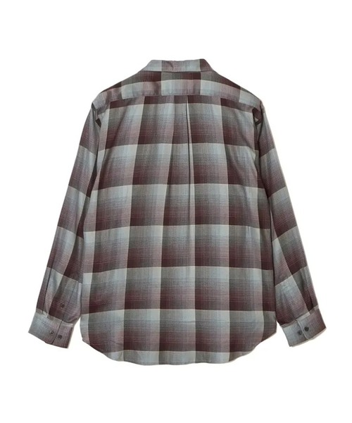 SUGARHILL（シュガーヒル）の「【SUGARHILL/シュガーヒル】OMBRE OPEN COLLAR SHIRT（シャツ/ブラウス・メンズ・グレー/ミント・3/2）」の3枚目の写真