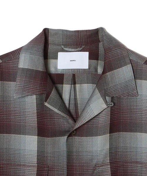 SUGARHILL（シュガーヒル）の「【SUGARHILL/シュガーヒル】OMBRE OPEN COLLAR SHIRT（シャツ/ブラウス・メンズ・グレー/ミント・3/2）」の4枚目の写真