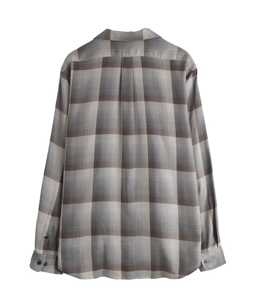 SUGARHILL（シュガーヒル）の「【SUGARHILL/シュガーヒル】OMBRE OPEN COLLAR SHIRT（シャツ/ブラウス・メンズ・グレー/ミント・3/2）」の7枚目の写真