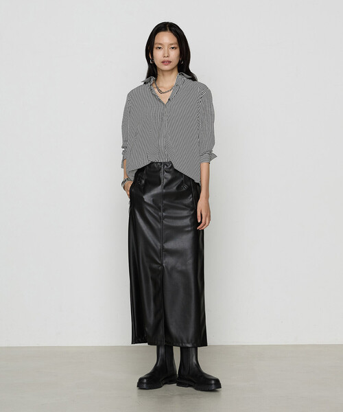 COMME CA（コムサ）の「〔 Sサイズ 〕 パウダーデシン／デシンストライプ シャツ（シャツ/ブラウス・レディース・ホワイト・5号）」の8枚目の写真