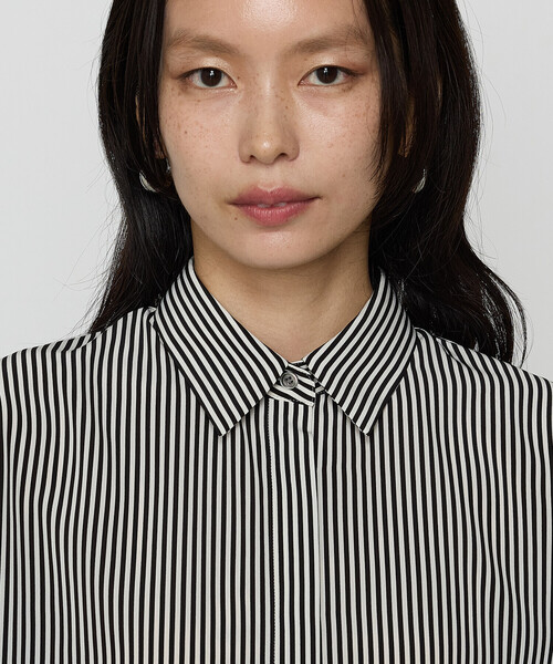 COMME CA（コムサ）の「〔 Sサイズ 〕 パウダーデシン／デシンストライプ シャツ（シャツ/ブラウス・レディース・ホワイト・5号）」の15枚目の写真