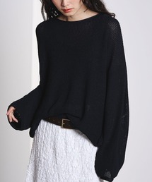 ROSE BUD | SHEER KNIT PULLOVER(ニット/セーター)