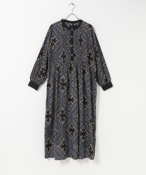 URBAN RESEARCH Sonny Label（アーバンリサーチサニーレーベル）の「パネル柄プリントワンピース（ワンピース・レディース・ブルー/ブラック・FREE）」の8枚目の写真