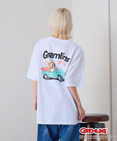 LB/S (エルビーエス)の「【Gremlins/グレムリン】【コットン100%のしっかりした生地】オリジナルデザインTシャツ 半袖 刺繍 ギズモ キャラクター ドロップショルダー アメカジ スケーター ストリート ユニセックス(Tシャツ/カットソー・メンズ・ホワイト系その他2/ブラック系その他/ブルー系その他2/ベージュ系その他・X-LARGE/LARGE/MEDIUM/SMALL)」の10枚目の写真