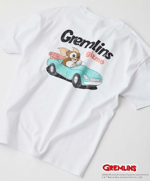 LB/S (エルビーエス)の「【Gremlins/グレムリン】【コットン100%のしっかりした生地】オリジナルデザインTシャツ 半袖 刺繍 ギズモ キャラクター ドロップショルダー アメカジ スケーター ストリート ユニセックス(Tシャツ/カットソー・メンズ・ホワイト系その他2/ブラック系その他/ブルー系その他2/ベージュ系その他・X-LARGE/LARGE/MEDIUM/SMALL)」の15枚目の写真