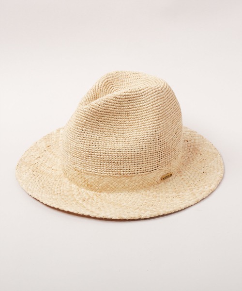 CA4LA(カシラ)の「RAFFIA MT CHOP(ハット・メンズ・ブラック/ナチュラル・ONESIZE)」の2枚目の写真