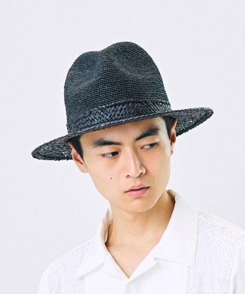 CA4LA(カシラ)の「RAFFIA MT CHOP(ハット・メンズ・ブラック/ナチュラル・ONESIZE)」の5枚目の写真