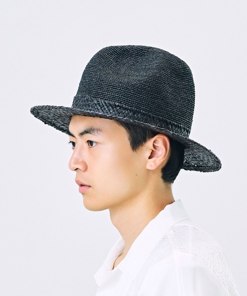 CA4LA(カシラ)の「RAFFIA MT CHOP(ハット・メンズ・ブラック/ナチュラル・ONESIZE)」の7枚目の写真