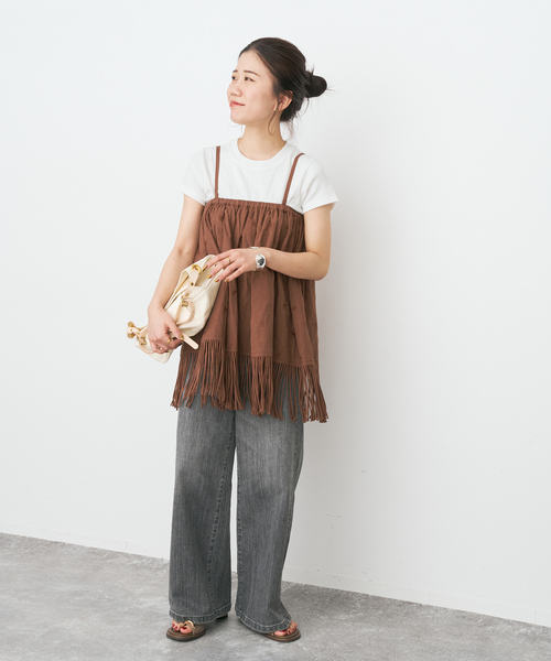 Spick & Span(スピックアンドスパン)の「リッチフライスプルオーバー(Tシャツ/カットソー・レディース・ホワイト系その他/その他4/マルチ・FREE)」の4枚目の写真