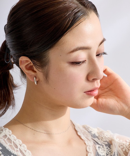 CALIN STANDARD(カリンスタンダード)の「◆金属アレルギー対応◆◆made in japan◆【痛くない】【落ちにくい】【ストレスフリーな着け心地】スターダスト グランループフィットイヤリング(イヤリング・レディース・シルバー/ゴールド・FREE)」の3枚目の写真