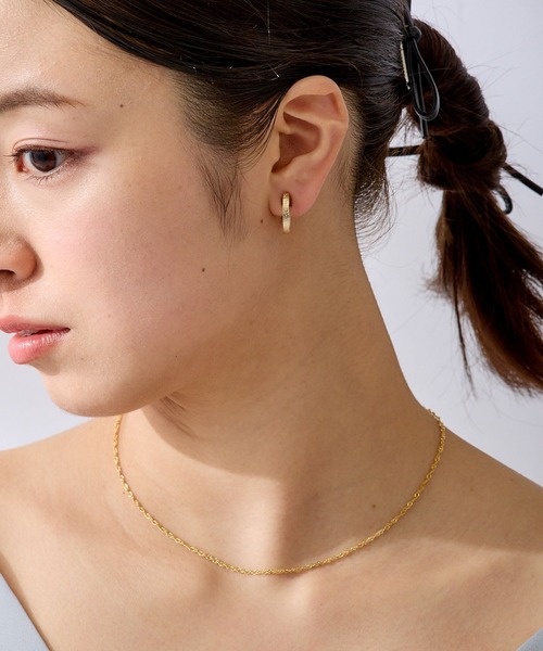 CALIN STANDARD(カリンスタンダード)の「◆金属アレルギー対応◆◆made in japan◆【痛くない】【落ちにくい】【ストレスフリーな着け心地】スターダスト グランループフィットイヤリング(イヤリング・レディース・シルバー/ゴールド・FREE)」の6枚目の写真