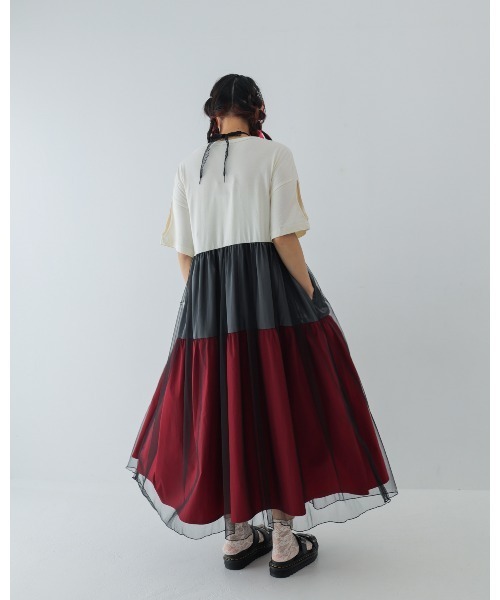 unica(ユニカ)の「アップリケカラフルティアードワンピース laides(ワンピース・レディース・オフホワイト/チャコール/ブラック・F)」の8枚目の写真
