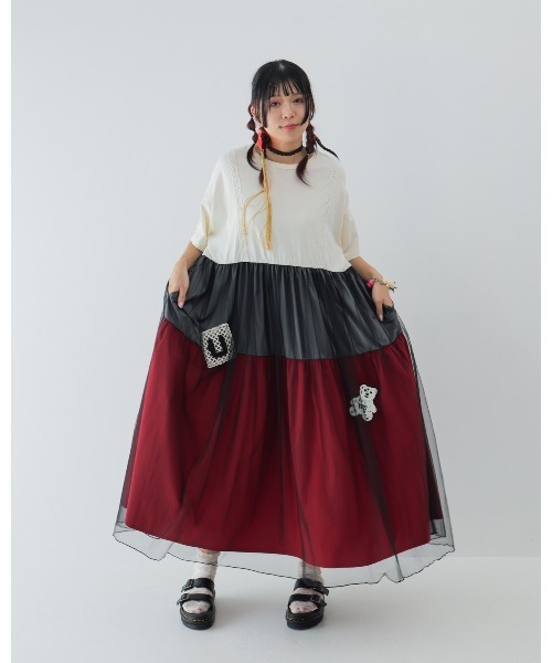 unica(ユニカ)の「アップリケカラフルティアードワンピース laides(ワンピース・レディース・オフホワイト/チャコール/ブラック・F)」の10枚目の写真