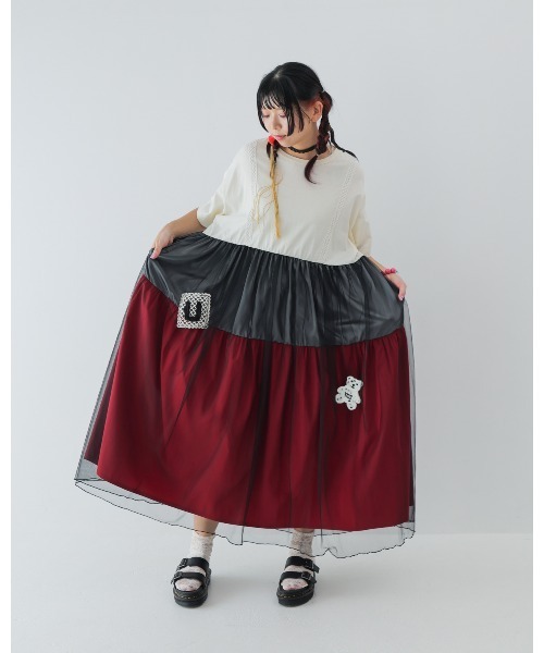 unica(ユニカ)の「アップリケカラフルティアードワンピース laides(ワンピース・レディース・オフホワイト/チャコール/ブラック・F)」の12枚目の写真