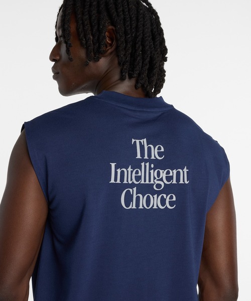 NEW BALANCE(ニューバランス)の「スリーブレスTシャツ(Tシャツ/カットソー・メンズ・ネイビー/サックスブルー/ブラック/オフホワイト・XX-LARGE/X-LARGE/LARGE/MEDIUM/SMALL)」の12枚目の写真