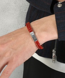 LUXSTYLE（ラグスタイル）の「2連編み込みレザーブレスレット（ブレスレット）」