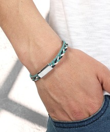 LUXSTYLE（ラグスタイル）の「2連編み込みレザーブレスレット（ブレスレット）」