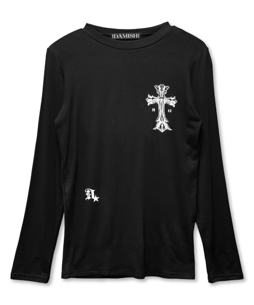 DAMISH(ダミシュ)の「エッセンシャルゴシッククロスロングスリーブ_ブラック(Tシャツ/カットソー・レディース・ブラック・SMALL/MEDIUM)」の4枚目の写真