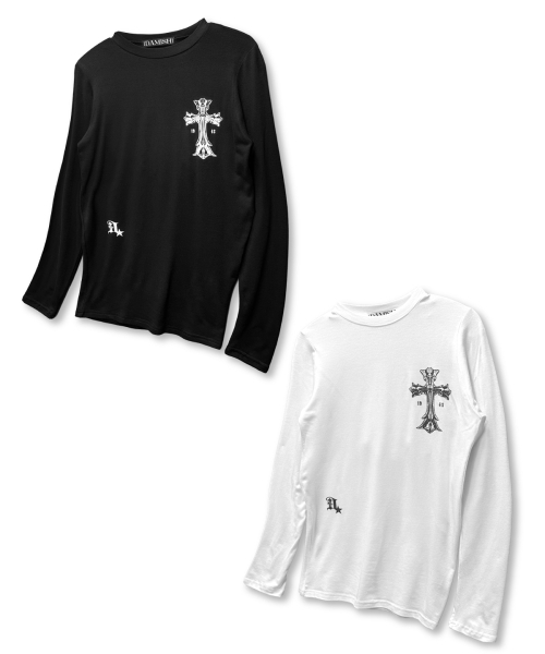 DAMISH(ダミシュ)の「エッセンシャルゴシッククロスロングスリーブ_ブラック(Tシャツ/カットソー・レディース・ブラック・SMALL/MEDIUM)」の6枚目の写真