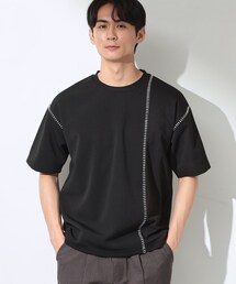 ハンドステッチ 半袖Tシャツ 洗濯機OK