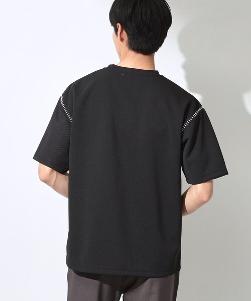 THE SHOP TK （ザ ショップ ティーケー ）の「ハンドステッチ 半袖Tシャツ 洗濯機OK（Tシャツ/カットソー・メンズ・ブラック/オフホワイト・02/03/04）」の15枚目の写真