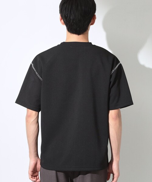 THE SHOP TK （ザ ショップ ティーケー ）の「ハンドステッチ 半袖Tシャツ 洗濯機OK（Tシャツ/カットソー・メンズ・ブラック/オフホワイト・02/03/04）」の6枚目の写真