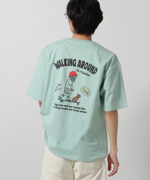 LAKOLE(ラコレ)の「BACKヒゲオジTEE / 647926(Tシャツ/カットソー・メンズ・ホワイト/ライトグレー/ライトブルー・LARGE/MEDIUM)」の3枚目の写真