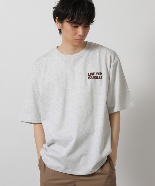 LAKOLE(ラコレ)の「BACKヒゲオジTEE / 647926(Tシャツ/カットソー・メンズ・ホワイト/ライトグレー/ライトブルー・LARGE/MEDIUM)」の9枚目の写真