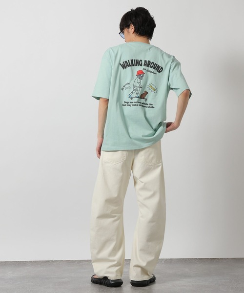 LAKOLE(ラコレ)の「BACKヒゲオジTEE / 647926(Tシャツ/カットソー・メンズ・ホワイト/ライトグレー/ライトブルー・LARGE/MEDIUM)」の11枚目の写真