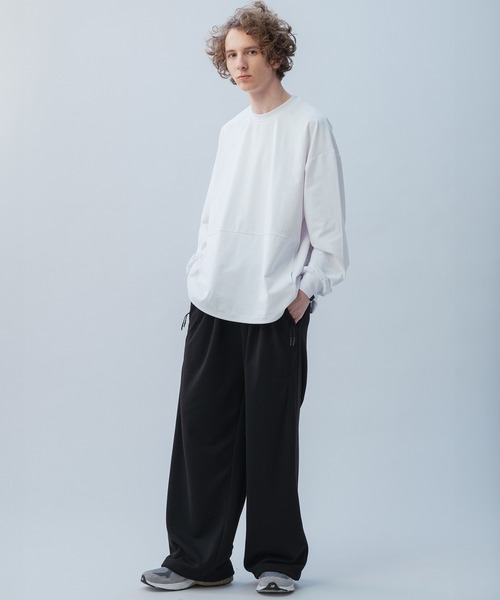 +phenix(プラスフェニックス)の「+phenix(プラスフェニックス) DRAWSTRING LONG SLEEVE TEE / ドローストリングロングスリーブTシャツ(Tシャツ/カットソー・メンズ・ホワイト/ブラック・XL/L/M)」の7枚目の写真