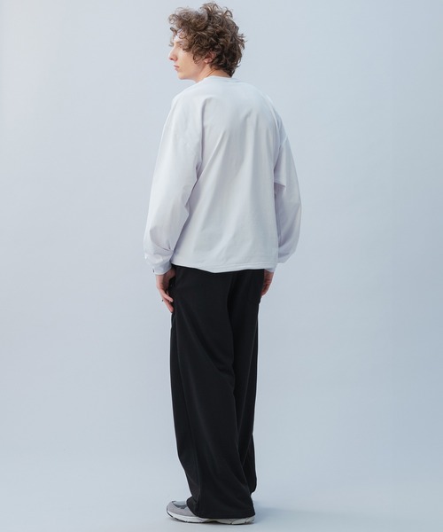 +phenix(プラスフェニックス)の「+phenix(プラスフェニックス) DRAWSTRING LONG SLEEVE TEE / ドローストリングロングスリーブTシャツ(Tシャツ/カットソー・メンズ・ホワイト/ブラック・XL/L/M)」の10枚目の写真