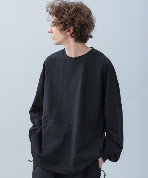 +phenix(プラスフェニックス)の「+phenix(プラスフェニックス) DRAWSTRING LONG SLEEVE TEE / ドローストリングロングスリーブTシャツ(Tシャツ/カットソー・メンズ・ホワイト/ブラック・XL/L/M)」の12枚目の写真
