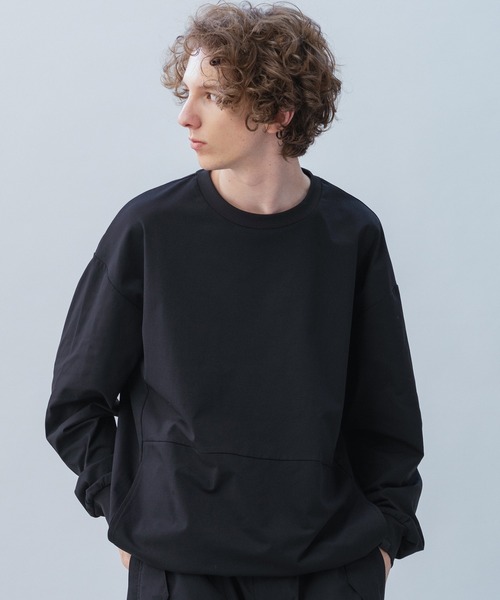 +phenix(プラスフェニックス)の「+phenix(プラスフェニックス) DRAWSTRING LONG SLEEVE TEE / ドローストリングロングスリーブTシャツ(Tシャツ/カットソー・メンズ・ホワイト/ブラック・XL/L/M)」の14枚目の写真