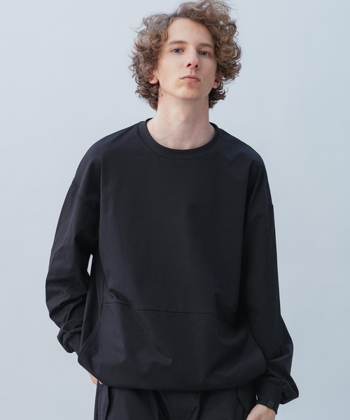 +phenix(プラスフェニックス)の「+phenix(プラスフェニックス) DRAWSTRING LONG SLEEVE TEE / ドローストリングロングスリーブTシャツ(Tシャツ/カットソー・メンズ・ホワイト/ブラック・XL/L/M)」の15枚目の写真