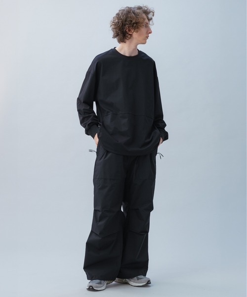 +phenix(プラスフェニックス)の「+phenix(プラスフェニックス) DRAWSTRING LONG SLEEVE TEE / ドローストリングロングスリーブTシャツ(Tシャツ/カットソー・メンズ・ホワイト/ブラック・XL/L/M)」の18枚目の写真