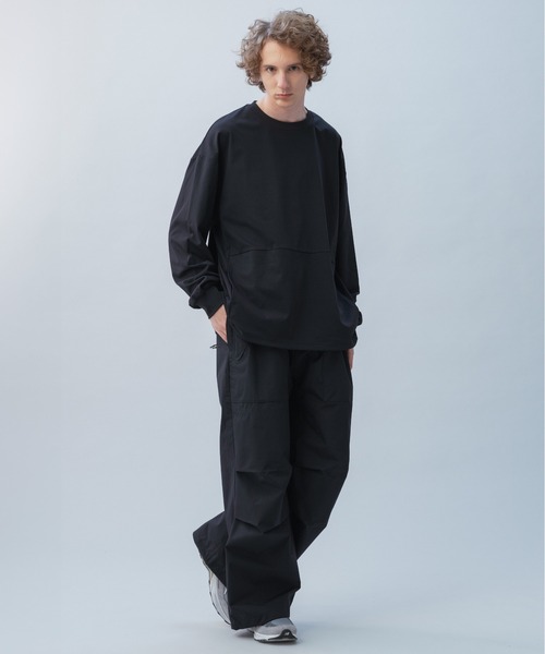+phenix(プラスフェニックス)の「+phenix(プラスフェニックス) DRAWSTRING LONG SLEEVE TEE / ドローストリングロングスリーブTシャツ(Tシャツ/カットソー・メンズ・ホワイト/ブラック・XL/L/M)」の19枚目の写真