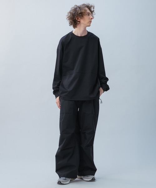 +phenix(プラスフェニックス)の「+phenix(プラスフェニックス) DRAWSTRING LONG SLEEVE TEE / ドローストリングロングスリーブTシャツ(Tシャツ/カットソー・メンズ・ホワイト/ブラック・XL/L/M)」の20枚目の写真