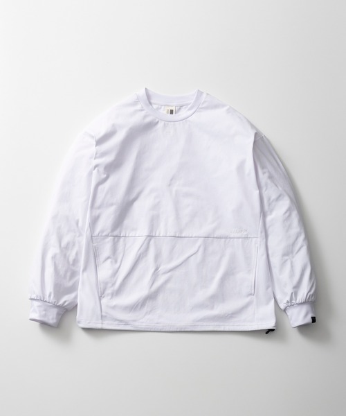+phenix(プラスフェニックス)の「+phenix(プラスフェニックス) DRAWSTRING LONG SLEEVE TEE / ドローストリングロングスリーブTシャツ(Tシャツ/カットソー・メンズ・ホワイト/ブラック・XL/L/M)」の21枚目の写真