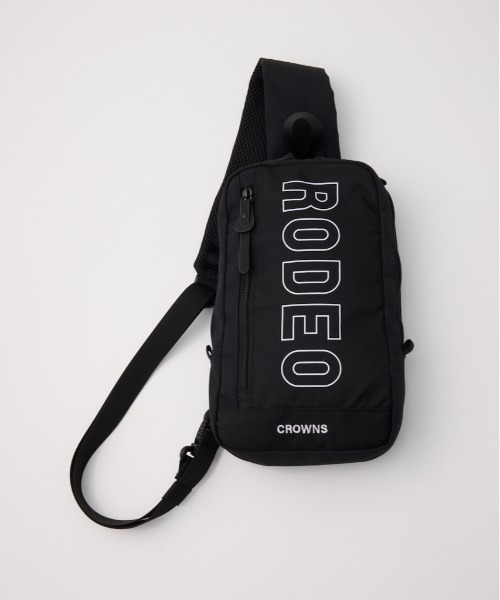 RODEO CROWNS WIDE BOWL（ロデオクラウンズワイドボウル）の「ロゴワンショルダーバッグ（ショルダーバッグ・メンズ・ブラック/カモフラージュ・FREE）」の2枚目の写真