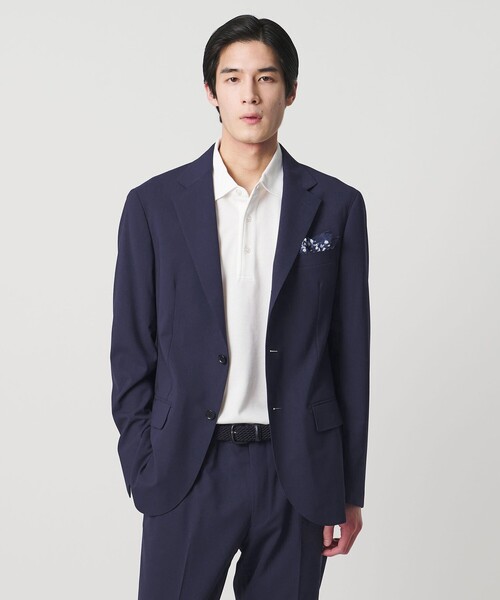 UNITED ARROWS(ユナイテッドアローズ)の「トロピカル シングル 3ボタン テーラードジャケット COMFORT EASY‐MODEL 2WAYストレッチ 撥水(テーラードジャケット・メンズ・グレー系/ネイビー・50/48/46)」の5枚目の写真