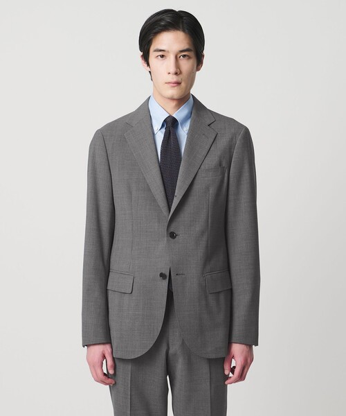 UNITED ARROWS(ユナイテッドアローズ)の「トロピカル シングル 3ボタン テーラードジャケット COMFORT EASY‐MODEL 2WAYストレッチ 撥水(テーラードジャケット・メンズ・グレー系/ネイビー・50/48/46)」の7枚目の写真